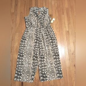 NWT Tacera wide leg pants jumpsuit, women's 2X, animal print